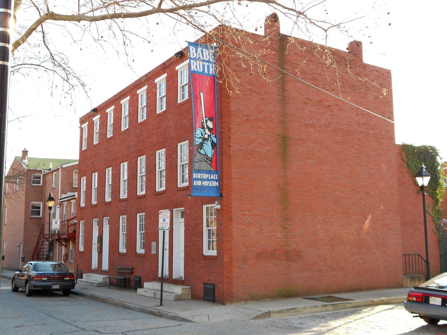 The Babe Ruth Birthplace and Museum on its Ridgely's Delight corner, a block from Camden Yards